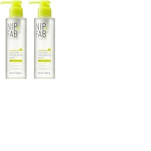 Nip+Fab Teen Skin Fix Pore Blaster Nettoyage De Jour Du Visage À L'Acide Salicylique | Huile D'Arbre À Thé Nettoyant Purifiant Pour Le Visage Pour | Des Pores | 145ml (Lot de 2)