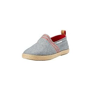 Tommy Hilfiger Espadrilles Homme Basic Tommy Flat Chaussures en Toile, Bleu (Desert Sky), 46