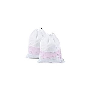 OTraki XXL Filet Linge, 50 x 60 CM Grand Filet de Lavage, Sac a Linge avec Cordon de Serrage, Réutilisables Laundry Bag Machine à Laver, pour Sous-Vêtements Blouse Chemises (Paquet de 2)
