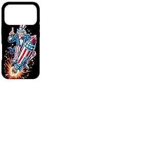 Fus&eacute;es patriotiques pour Les Amateurs d'espace et de Feux d'artifice en Couleur am&eacute;ricaine Coque pour iPhone 17 Pro