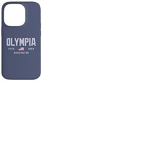 Conception du Terrain d'Olympia WA//Olympia Washington Coque pour iPhone 14 Pro