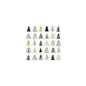 Serviettes de papier Graphical trees 33x33cm. 20u.
