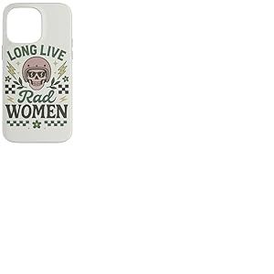 Long Live Rad Casque de Motard Squelette pour Femme Coque pour iPhone 14 Pro Max
