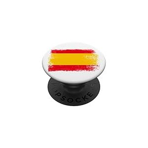 Drapeau de l'Espagne - Drapeau Espagnol PopSockets PopGrip Adh&eacute;sif