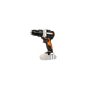 WORX Nitro Perceuse &agrave; percussion sans fil PowerShare 18 V (20 V max), moteur sans balais, 60 Nm, mandrin de 13 mm, contr&ocirc;le de vitesse variable, lumi&egrave;re LED, outil nu, WX352.9