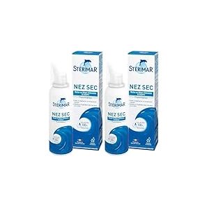 STÉRIMAR Nez Sec - Spray Nasal pour Nez Sec, Régénère & Restaure l'Hydratation de la muqueuse nasale, à l'Eau de Mer 100% Naturelle & Soufre, Formule Physiologique, 100 ml (Lot de 2)