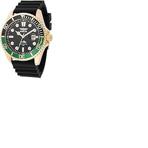 Invicta Pro Diver 47168 Montre Homme - Entanche - Analogique - Mouvement à Quartz - Acier Inoxydable avec Cadran Noir - 43mm