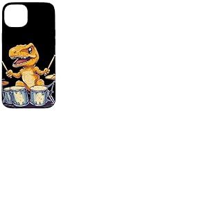 Dinosaure à bascule avec tambour pour garçons et filles Coque pour iPhone 15 Plus
