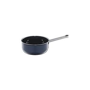 WMF Fusiontec Essential Casserole à manche 16 cm sans couvercle, petite casserole de 1,3 l, petite casserole à pâtes, casserole à induction, céramique high-tech, anti-rayures, non revêtu, bleu foncé,