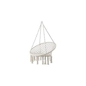 PATIO Fauteuil Suspendu en Forme de Cigogne, 50/70 x 123 cm, écru, Chaise Suspendue, Fauteuil Suspendu, Fauteuil Suspendu, balançoire Suspendue