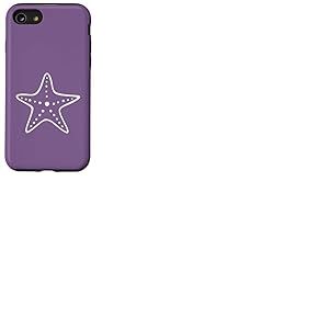 Étoile de mer Minimaliste océan Plage Mignonne étoile de mer – Violet Coque pour iPhone SE (2020) / 7/8