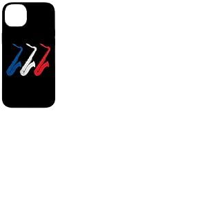 Saxophone Drapeau Français Musique De France Sax Cadeau Coque pour iPhone 14 Plus