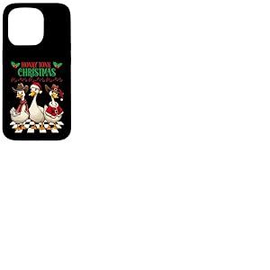 Honky Tonk Motif de Noël Cowboy Goose Holiday Coque pour iPhone 15 Pro