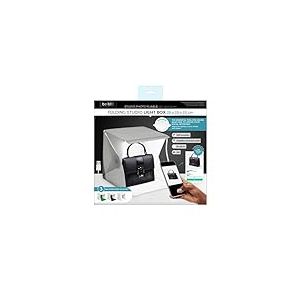BE MIX - HT2070 Bo&icirc;te &Agrave; Lumi&egrave;re Pliable pour Photos Professionnelles - Con&ccedil;ue pour Photographie Amateurs et Pros - Dimensions 40 x 40 x 40 cm - Facile &Agrave; Transporter - Couleur Blanc