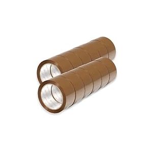 OFITURIA Ruban Adhésif pour Emballage, Ruban Marron, Ruban pour Emballage Cartons Déménagement et Envois, Ruban Adhésif pour Emballer, Bande Adhésive Sécurisée Résistante (50mmx66m, 12 rouleaux)