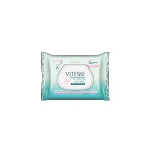 Vitesse Lingettes Démaquilles.P.Sensible 30U. Lot de 30 Serviettes Multicolores