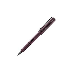 Lamy safari scarlet - Stylo Plume avec grip ergonomique et plume acier pour gaucher (LH) en taille M - matière plastique robuste ASA - avec cartouche bleue T 10