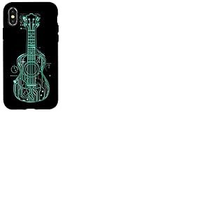 Ukulélé Dessin Guitalele Coque pour iPhone X/XS