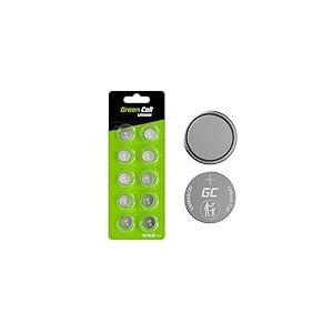 10x Piles Bouton au Lithium Green Cell CR1620 3V (1620 / CR1620 / CR 1620), conçue pour Une Utilisation dans Les Porte-clés, balances et dispositifs Portables et médicaux, etc. Pack de 10