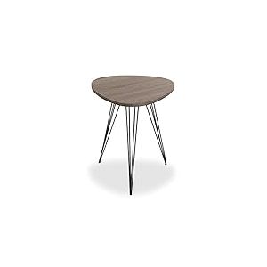 Versa Seatle Table d'appoint pour Le Jardin, Le Balcon ou la terrasse, Porte-Pots, Dimensions (H x l x L) 60 x 50 x 50 cm, Bois et métal, Couleur: Marron et Noir