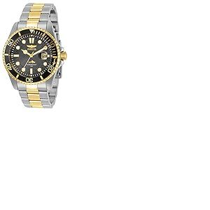 INVICTA Pro Diver 30809 Montre Homme - Entanche - Analogique - Mouvement à Quartz - Acier Inoxydable avec Cadran Gris - 43mm