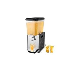 VEVOR Distributeur de Boissons Commercial de 18 L, Fontaine &agrave; Eau 300 W, Distribution de Jus Limonade Th&eacute; Glac&eacute; en Inox Alimentaire, Temp&eacute;rature de Refroidissement 7-12 ℃, pour Restaurant, H&ocirc;tel, Caf&eacute;