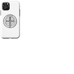 Croix de Saint Benoît Médaille de Saint Benoît Catholique Coque pour iPhone 11 Pro