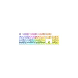 Glorious Gaming 115 capuchons de touches RGB Polychroma - Translucides pour un RGB max, profil Cherry, polycarbonate super durable, police originale, son riche, disposition US - Polychroma