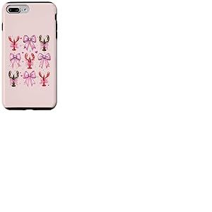 Écrevisse écrevisse, Fille, Coquette, nœud Rose, Maman Coque pour iPhone 7 Plus/8 Plus