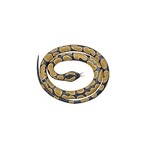 Wild Republic Rubber Snake Python Boule, Faux Serpent en Caoutchouc Python Boule, Jouet Serpent, Cadeau pour Garçon ou Fille, Faux Serpent Réaliste, Jouet Éducatif 117 cm