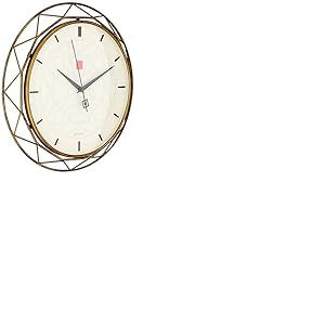Bulova Frank Lloyd Wright Luxfer Horloge Murale à Prisme, métal, Bronze, 35,6 cm