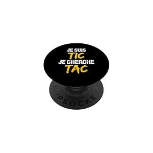 Je Suis TIC Je Cherche TAC - Déguisement Duo PopSockets PopGrip Adhésif