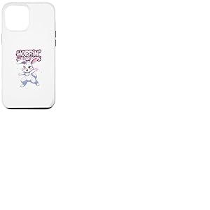 Hoppin Hilarant Lapin Mignon Dessin Animé Conception Lapin Coque pour iPhone 12 Pro Max