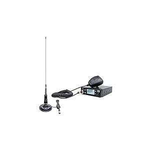 Radio CB Antenne PNI Escort HP 9700 USB et CB PNI LED 2000 avec Socle magnétique, Alimentation 12V/24V, Prise Allume Cigare Incluse, ASQ 5 Niveaux