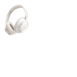 Baseus EH10 NC Casque Bluetooth avec R&eacute;duction de Bruit Hybride Active -45 DB, Casque Circum-Aural Hi-Res & Audio LDAC avec 5 Micros &agrave; IA, 80 h d&rsquo;Autonomie, Bluetooth 6.0 - Blanc Lumi&egrave;re d&rsquo;&Eacute;toile