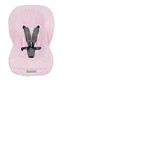 Andy & Helen 9001MAXI Housse de chaise haute auto éponge maxi en coton 100% housse universelle anti-allergique pour bébé et bébé – Fabriqué en Italie (Rose)