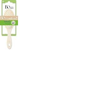 Bo...Paris - Collection : naturel - Brosse à cheveux en bois FSC- Brosse cheveux démêlante ovale - Brosse avec picots pour le massage du cuir chevelu - Pour cheveux normaux - Lot de 1