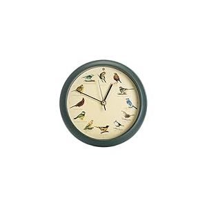 Mark Feldstein and Associates Horloge Murale/de Bureau Motif Oiseau Chantant 20,3 cm