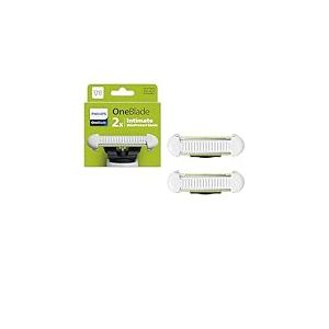 Philips OneBlade Intimate lames, pour tous les modèles OneBlade et OneBlade Pro, avec les lames SkinProtect pour la zone intime, 2 pièces (modèle QP229/50)