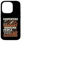 Équipe de construction de charpentier fière et travailleuse Coque pour iPhone 14 Pro