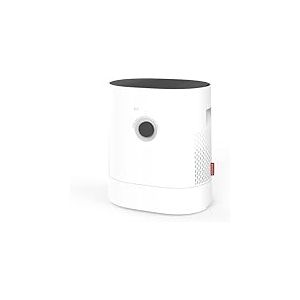 BONECO Humidificateur hybride & Purificateur d'air H320 - 6L - 50 m² / 125 m³ - Filtre HEPA - UVC - Économie d'énergie - Silencieux - Contrôle d'application / Mesure de l'air - Modes de voiture - Arôme - Composants lavables au lave-vaisselle - Blanc
