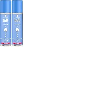 Schwarzkopf Taft - Spray coiffant pour cheveux - 200 ml - Degr&eacute; de tenue 4 - Convient &agrave; tous les types de cheveux - Formule v&eacute;g&eacute;talienne (Lot de 2)