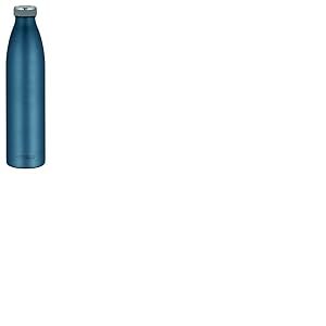 THERMOcafé by THERMOS TC BOTTLE Bouteille isotherme en acier inoxydable résistant aux boissons gazeuses, 12 h chaud pendant 24 h au froid, anti-fuite, pour l'école, les déplacements et le bureau Bleu