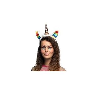Boland 04249 &ndash; Tiare Rainbow Unicorn, Licorne, Fantaisie, Peluche, Carnaval, Carnaval, f&ecirc;te &agrave; moto, d&eacute;guisement, th&eacute;&acirc;tre, Taille unique (Lot de 2)