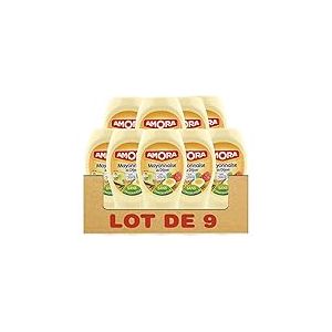 Amora Mayonnaise De Dijon Flacon Souple 235g lot de 9