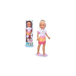 Nancy Coconut Blonde NAC88100 Poupée Blonde aux Yeux Bruns avec Une Teinte foncée, Jouet avec Odeur de Noix de Coco Royale, +3 Ans