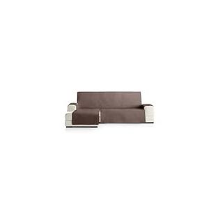 Eysa Oslo Housse, Microfiber, C/7 Marron-Vison, Chaise Longue 240 cm. Adapté aux canapés de 250 à 300 cm