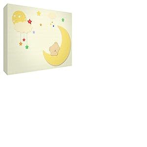 Feel Good Art BEARMOON-A5BLK-15IT Token décoratif en Acrylique, Ponçage au Diamant avec Dessin illustratif Ours, Multicolore, Grand (14,8 x 21 x 2 cm)