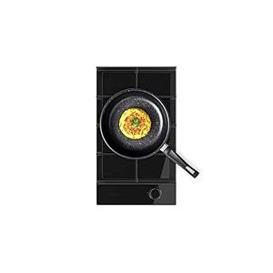 Cecotec Plaque de Gaz 1 Feu Bolero Squad G 1400F Verre Noir, 3,4kW, Verre Noir, Grilles en Fonte, Brûleur WOK Triple, Allumage Électronique, Sécurité Valves, accessoire de conversion