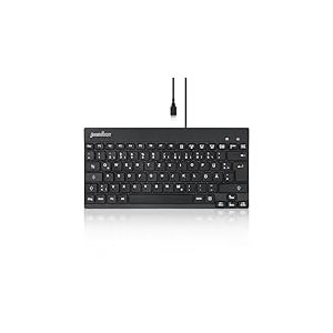 perixx PERIBOARD-426 DE USB Clavier Allemand, QWERTZ Noir